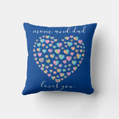 Cute Colorful Heart Pattern Kussen (Achterkant)