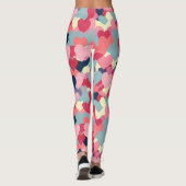 Cute Colorful Heart Pattern Leggings (Achterkant)