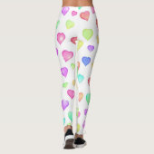 Cute Colorful Heart Pattern Leggings (Achterkant)