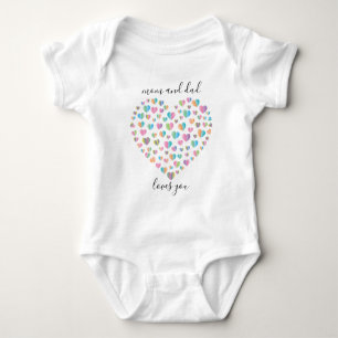 Cute Colorful Heart Pattern Romper