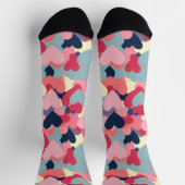 Cute Colorful Heart Pattern Sokken (Top)