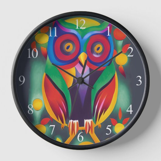 Cute Colorful Holographic Owl (Voorkant)