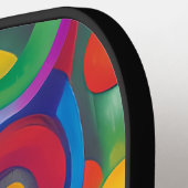 Cute Colorful Holographic Owl Pickleball Paddle (Links Detail)