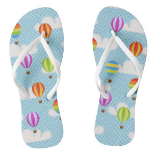 Cute Colorful Hot Air-luchtballonnen Patroon Teenslippers