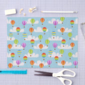 Cute Colorful Hot Air-luchtballonnen Patroon Tissuepapier (Craft)
