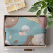 Cute colorful ice crème tissuepapier (Geschenk)