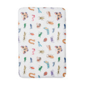 Cute Colorful Insect Pattern Badmat (Voorkant Verticaal)