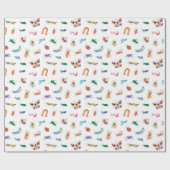 Cute Colorful Insect Pattern Cadeaupapier (Vlak)