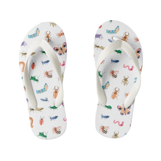 Cute Colorful Insect Pattern Kinder Teenslippers (Voetbed)