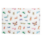 Cute Colorful Insect Pattern Kussensloop (Achterkant)