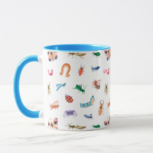 Cute Colorful Insect Pattern Mok (Links)