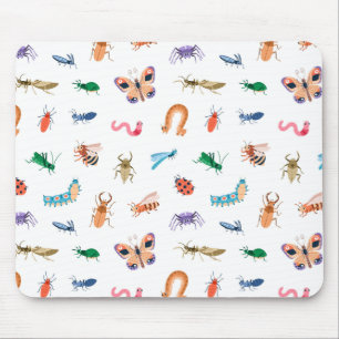 Cute Colorful Insect Pattern Muismat