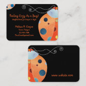 Cute Colorful Ladybug Visitekaartje (Voorkant / Achterkant)