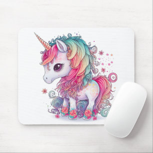 Cute Colorful Magical Creater Unicorn Artwork Muismat