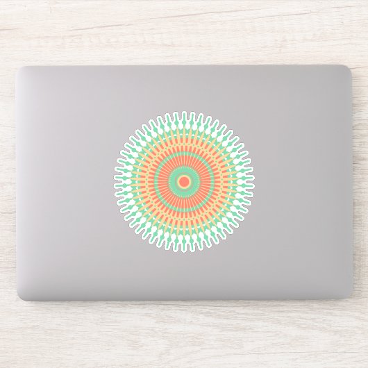 Cute Colorful Mandala art Sticker (Computer)
