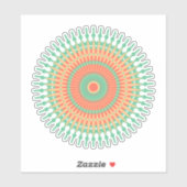 Cute Colorful Mandala art Sticker (Vel)