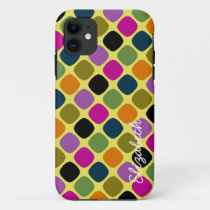 Cute Colorful Modern Geometric Pattern 4 iPhone 11 Hoesje