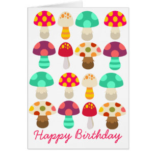 Cute colorful paddenstoelen