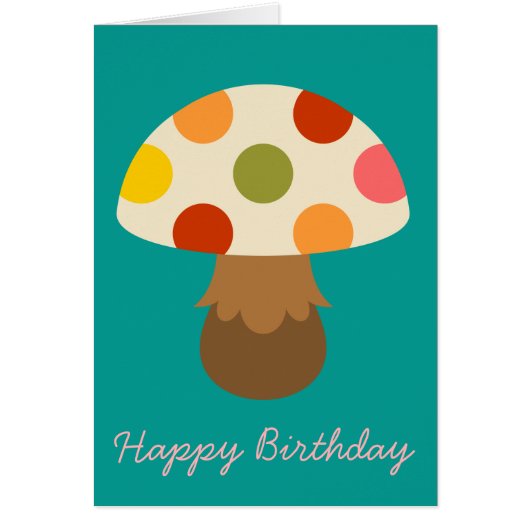 Cute colorful paddenstoelen (Voorkant)