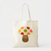 Cute colorful paddenstoelen canvas tas (Voorkant)