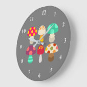 Cute colorful paddenstoelen grote klok (Hoek)