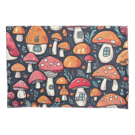 Cute colorful paddenstoelen kussensloop