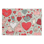 Cute colorful paddenstoelen kussensloop (Achterkant)