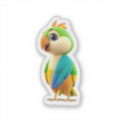 Cute Colorful Parrot Sticker (Devant)
