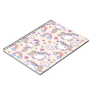 Cute & Colorful Rainbows en Unicorns   Laptop Notitieboek