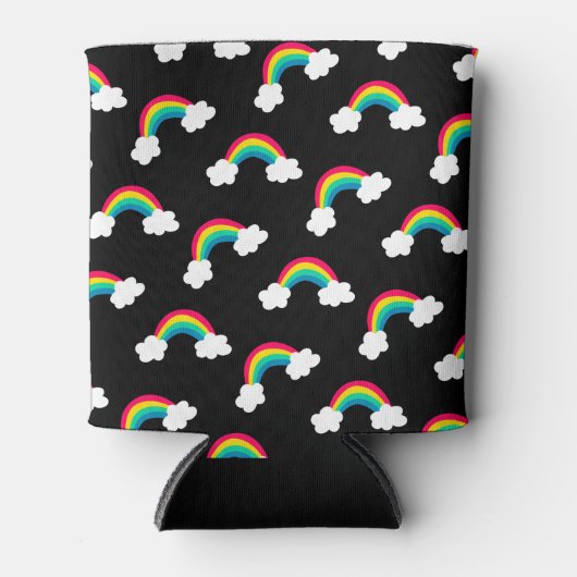 Cute Colorful Rainbows Patroon Blikjeskoeler (Voorkant)