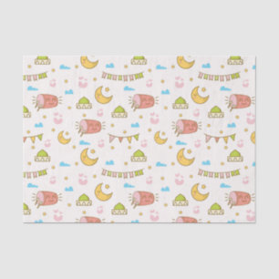 Cute Colorful Ramadan Eid Mubarak Happy Eid Tissuepapier