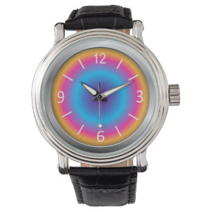 Cute & Colorful Shaded Simulate Neon Horloge
