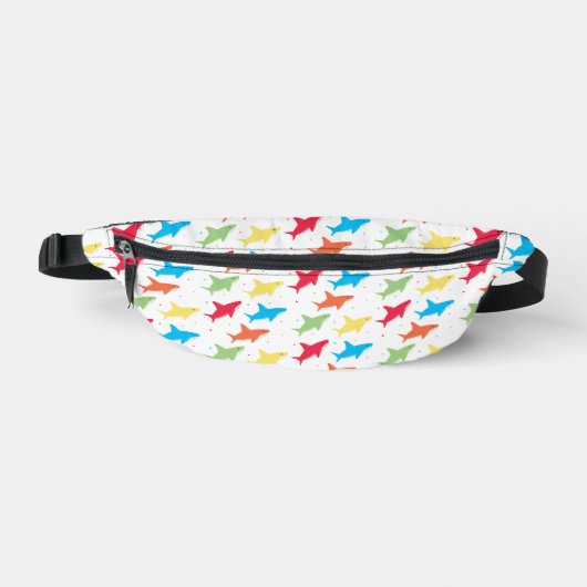 Cute Colorful Shark Pattern Heuptasje (Voorkant)