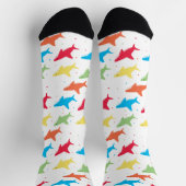 Cute Colorful Shark Pattern Sokken (Top)
