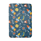 Cute Colorful Space Adventtern Badmat (Voorkant Verticaal)