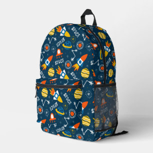 Cute Colorful Space Adventtern Bedrukte Rugzak