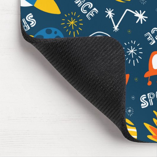 Cute Colorful Space Adventtern Muismat (Hoek)