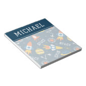 Cute Colorful Space Adventtern Notitieblok (Schuin)