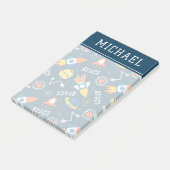 Cute Colorful Space Adventtern Post-it® Notes (Schuin)