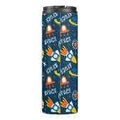 Cute Colorful Space Adventtern Thermosbeker (Achterkant)
