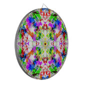 Cute colorful splatter paint design dartbord (Voorkant Links)