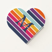 Cute Colorful Striped Pattern Notitieboek (Achterkant)