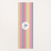 Cute Colorful Striped Pattern Yogamat (Voorkant)