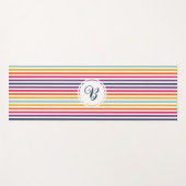 Cute Colorful Striped Pattern Yogamat (Voorkant (horizontaal))