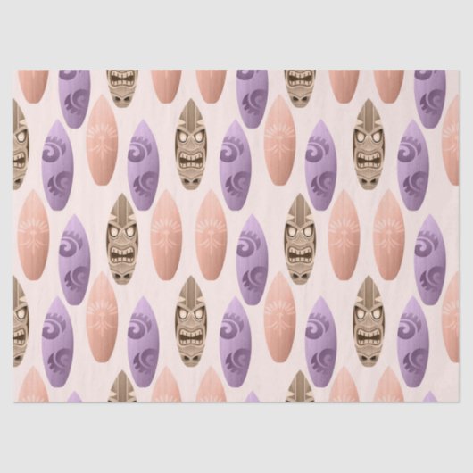 Cute Colorful Surfboards ontkoppelen Tissuepapier (Voorkant)