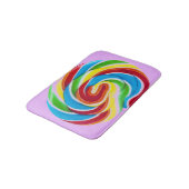Cute Colorful Sweet Snoep Rainbow Lollipop Badmat (Gekanteld)