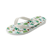 Cute Colorful Turtle Alligator Rainbow Patroon Kinder Teenslippers (Schuin)