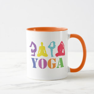 Cute Colorful Yoga Design Mok
