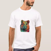 cute colour full hamster art design t-shirt (Voorkant)