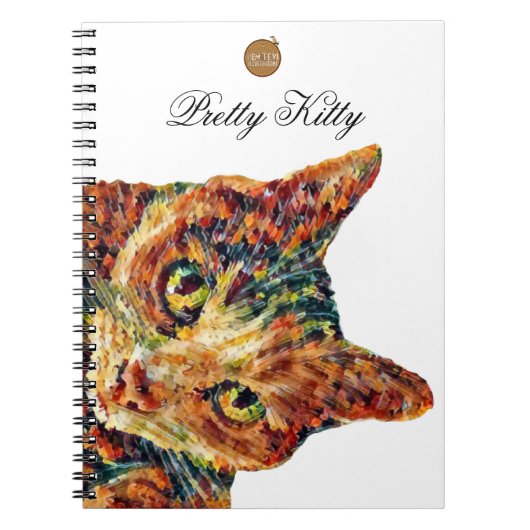 Cute Colourful Cat Notebook Notitieboek (Voorkant)